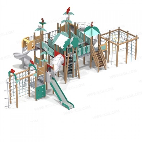 Детский игровой комплекс  "Тропикана" для детей от 6 до 12 лет	