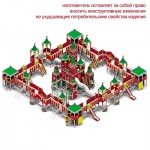 Детский игровой комплекс "Большой кремль" для детей от 6 до 12 лет	