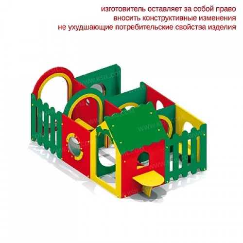 Домик-лабиринт (6 секций) для детей от 2 лет и старше	